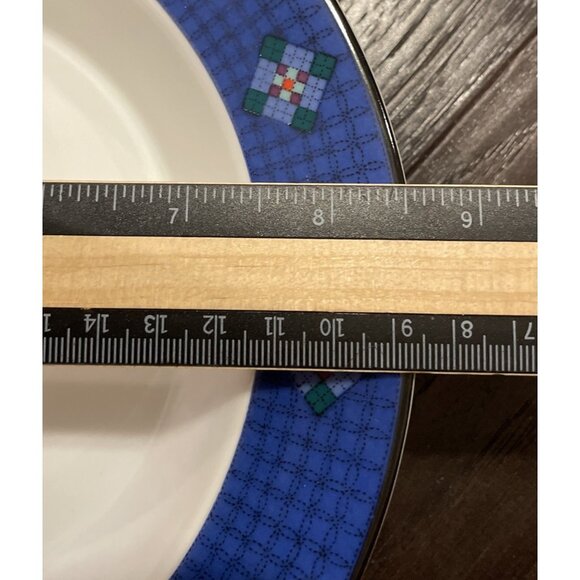 Dansk Nine Patch Quiltings Dinnerware Pasta Bowl Bowls Portugal Vintage Set Of 4 - Picture 4 of 4